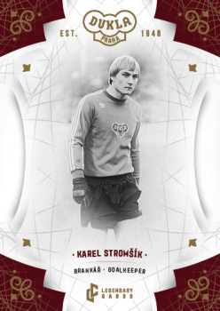 Karel Stromsik Dukla Praha Bravo Dukla Legendary Cards Base Gold #BA-STK