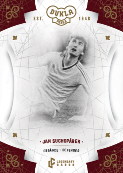Jan Suchoparek Dukla Praha Bravo Dukla Legendary Cards Base Gold #BA-SUJ
