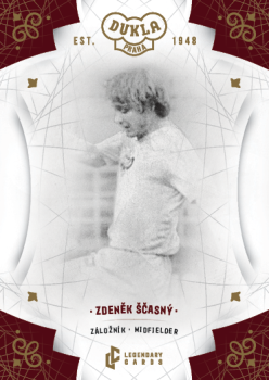 Zdenek Scasny Dukla Praha Bravo Dukla Legendary Cards Base Gold #BA-SCZ