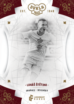 Lukas Stetina Dukla Praha Bravo Dukla Legendary Cards Base Gold #BA-STL