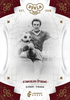 Stanislav Strunc Dukla Praha Bravo Dukla Legendary Cards Base Gold #BA-STS