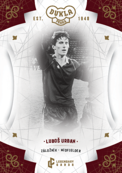 Lubos Urban Dukla Praha Bravo Dukla Legendary Cards Base Gold #BA-URL