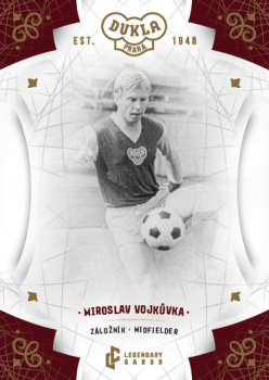 Miroslav Vojkuvka Dukla Praha Bravo Dukla Legendary Cards Base Gold #BA-VOM