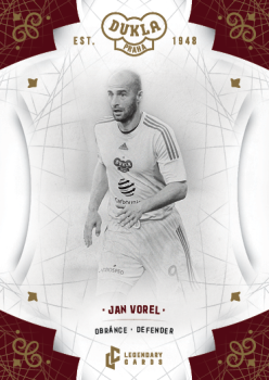 Jan Vorel Dukla Praha Bravo Dukla Legendary Cards Base Gold #BA-VOJ