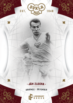 Jan Zlocha Dukla Praha Bravo Dukla Legendary Cards Base Gold #BA-ZLJ