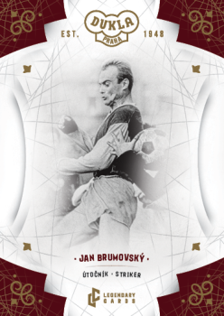 Jan Brumovsky Dukla Praha Bravo Dukla Legendary Cards Base Gold #BA-BRJ
