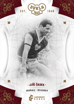 Jiri Cadek Dukla Praha Bravo Dukla Legendary Cards Base Gold #BA-CAJ
