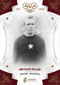 Bretislav Dolejsi Dukla Praha Bravo Dukla Legendary Cards Base Gold #BA-DOB