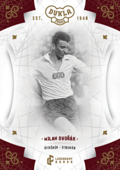 Milan Dvorak Dukla Praha Bravo Dukla Legendary Cards Base Gold #BA-DVM
