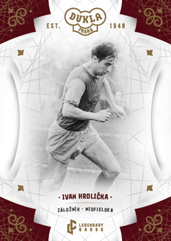 Ivan Hrdlicka Dukla Praha Bravo Dukla Legendary Cards Base Gold #BA-HRI