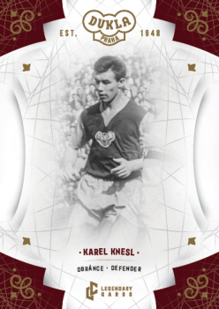 Karel Knesl Dukla Praha Bravo Dukla Legendary Cards Base Gold #BA-KNK