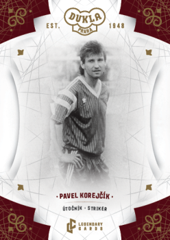 Pavel Korejcik Dukla Praha Bravo Dukla Legendary Cards Base Gold #BA-KOP
