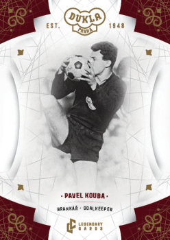 Pavel Kouba Dukla Praha Bravo Dukla Legendary Cards Base Gold #BA-KOA
