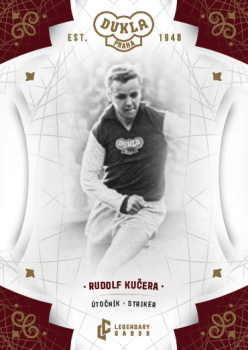 Rudolf Kucera Dukla Praha Bravo Dukla Legendary Cards Base Gold #BA-KUR