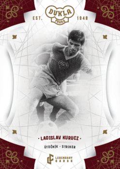 Ladislav Kurucz Dukla Praha Bravo Dukla Legendary Cards Base Gold #BA-KUL
