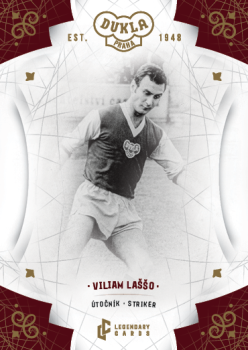 Viliam Lasso Dukla Praha Bravo Dukla Legendary Cards Base Gold #BA-LAV