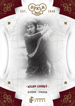 Milan Luhovy Dukla Praha Bravo Dukla Legendary Cards Base Gold #BA-LUM