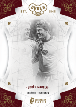 Ludek Macela Dukla Praha Bravo Dukla Legendary Cards Base Gold #BA-MAL