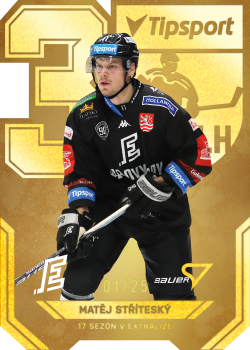 Matej Stritesky Karlovy Vary Tipsport ELH 2022/23 SportZoo 2. serie 30 Let ELH /25 #AV-16