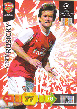 Tomas Rosicky Arsenal 2010/11 Panini Adrenalyn XL CL #6