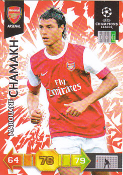 Marouane Chamakh Arsenal 2010/11 Panini Adrenalyn XL CL #11