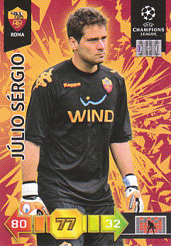 Julio Sergio AS Roma 2010/11 Panini Adrenalyn XL CL #252