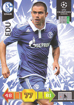 Edu Schalke 04 2010/11 Panini Adrenalyn XL CL #294
