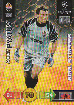 Andriy Pyatov Shakhtar Donetsk 2010/11 Panini Adrenalyn XL CL Goal Stopper #310