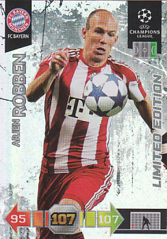 Arjen Robben Bayern Munchen 2010/11 Panini Adrenalyn XL CL Limited Edition #369
