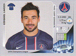 Ezequiel Lavezzi Paris Saint-Germain samolepka UEFA Champions League 2012/13 #63