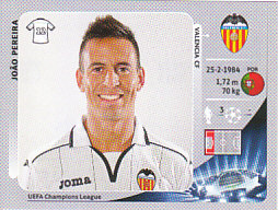 Joao Pereira Valencia CF samolepka UEFA Champions League 2012/13 #392