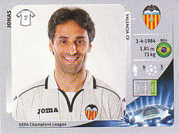 Jonas Valencia CF samolepka UEFA Champions League 2012/13 #405