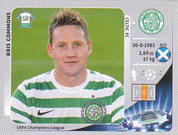 Kris Commons Celtic Glasgow samolepka UEFA Champions League 2012/13 #506