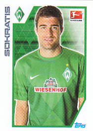Sokratis Papastathopoulos Werder Bremen samolepka Topps Bundesliga 2012/13 #23