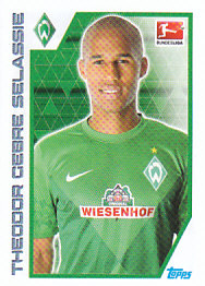Theodor Gebre Selassie Werder Bremen samolepka Topps Bundesliga 2012/13 #26