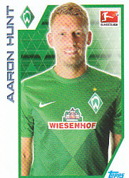 Aaron Hunt Werder Bremen samolepka Topps Bundesliga 2012/13 #33