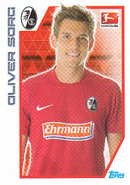 Oliver Sorg SC Freiburg samolepka Topps Bundesliga 2012/13 #93