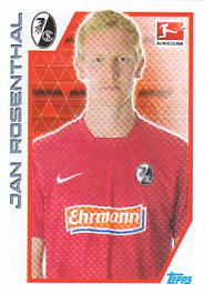 Jan Rosenthal SC Freiburg samolepka Topps Bundesliga 2012/13 #103
