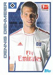 Dennis Diekmeier Hamburger SV samolepka Topps Bundesliga 2012/13 #127
