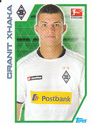 Granit Xhaka Borussia Monchengladbach samolepka Topps Bundesliga 2012/13 #217