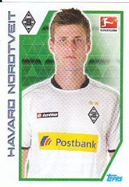 Havard Nordtvelt Borussia Monchengladbach samolepka Topps Bundesliga 2012/13 #218