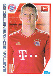 Bastian Schweinsteiger Bayern Munchen samolepka Topps Bundesliga 2012/13 #235