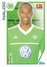 Naldo VFL Wolfsburg samolepka Topps Bundesliga 2012/13 #296