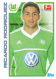 Ricardo Rodriguez VFL Wolfsburg samolepka Topps Bundesliga 2012/13 #298