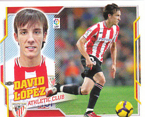 David Lopez Athletic Bilbao samolepka Panini La Liga 2010/11 #45