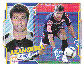 Aranzubia Deportivo La Coruna samolepka Panini La Liga 2010/11 #123