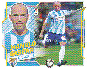 Manolo Gaspar Malaga samolepka Panini La Liga 2010/11 #309