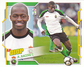 Diop Racing Santander samolepka Panini La Liga 2010/11 #402