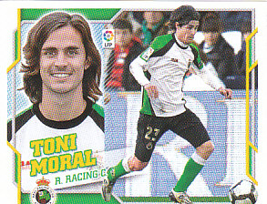 Toni Moral Racing Santander samolepka Panini La Liga 2010/11 #405