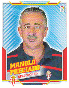 Manolo Preciado Sporting Gijon samolepka Panini La Liga 2010/11 #482